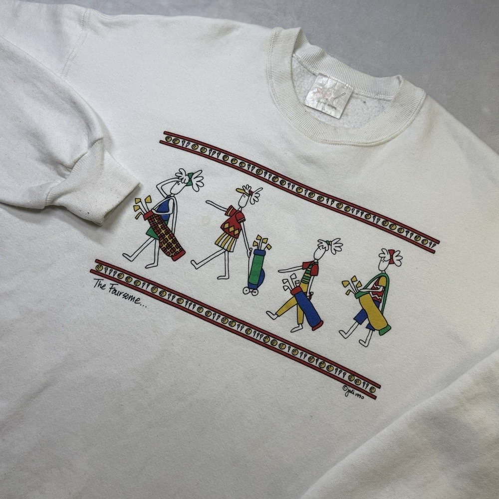 Vintage Juli Designs 1990 Golf‎ Sweatshirt XL Crewneck Original Made in USA